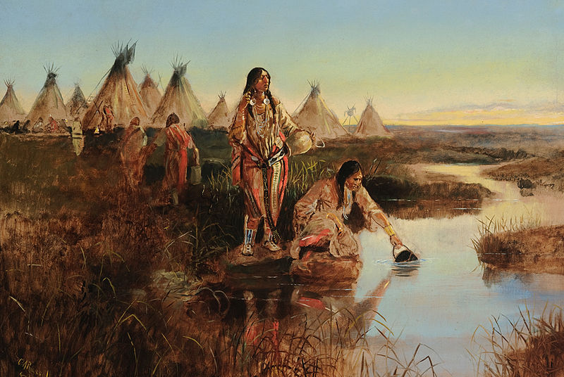 Water for Camp - Charles Marion Russell Paintings